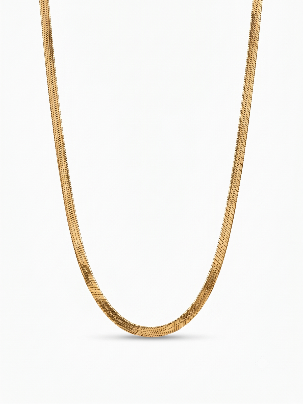 Signature Herringbone Gold Necklace
