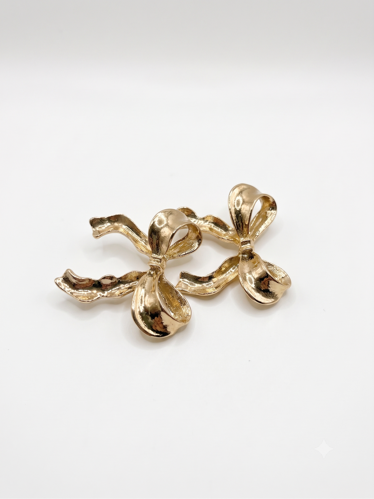 The Gilded Ribbon Bow Earrings