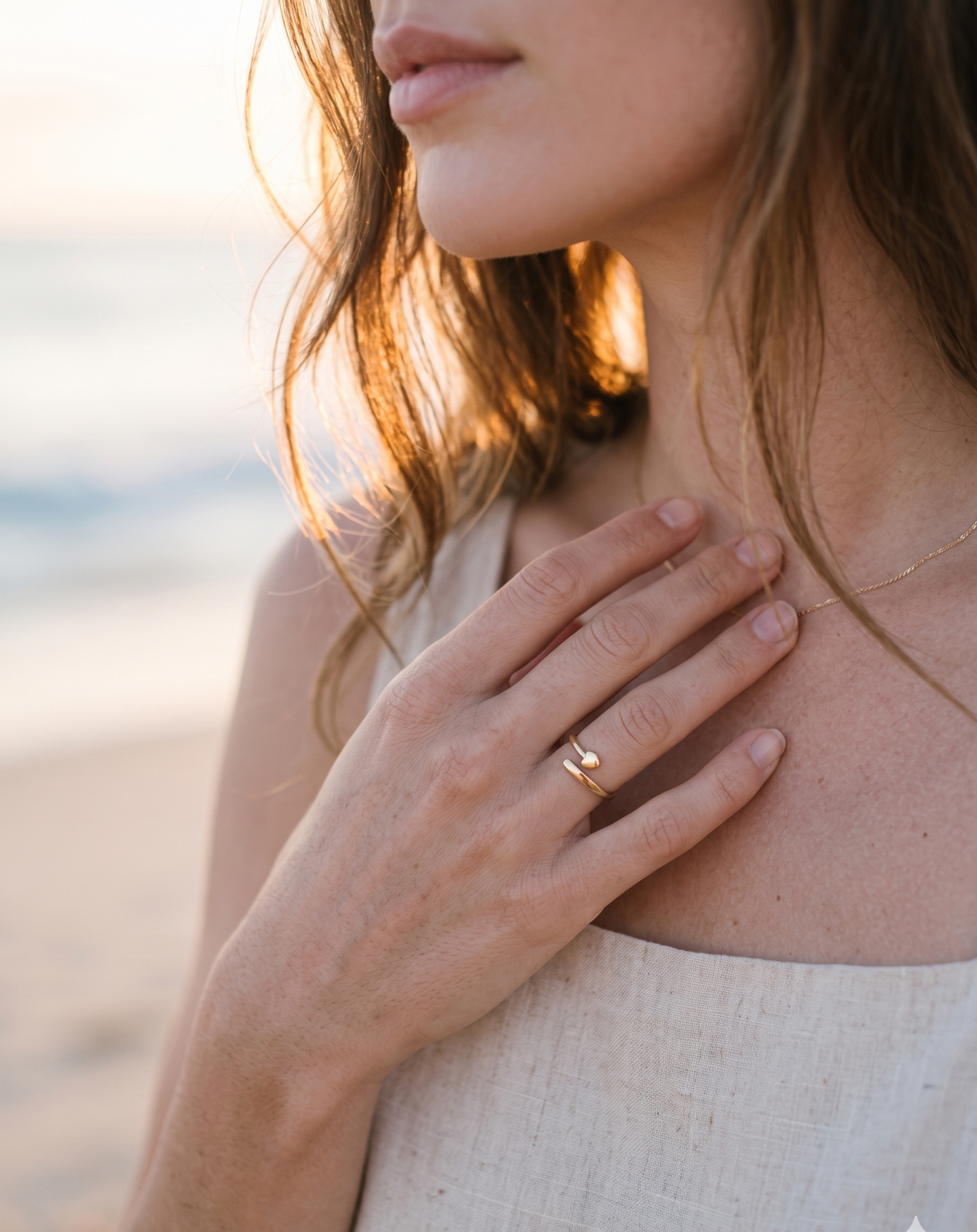 The Little Heart Wrap Ring