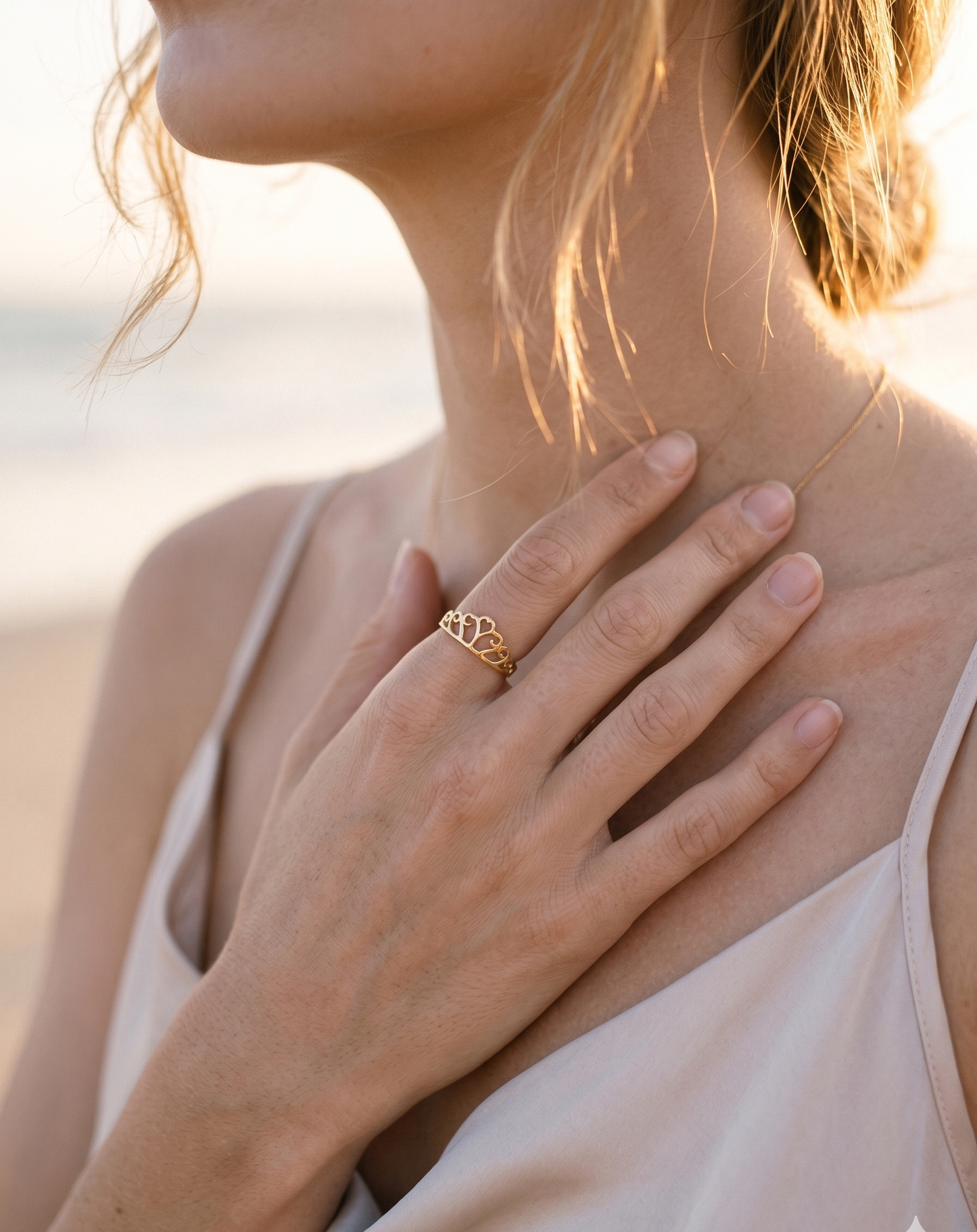 The Crown of Hearts Ring