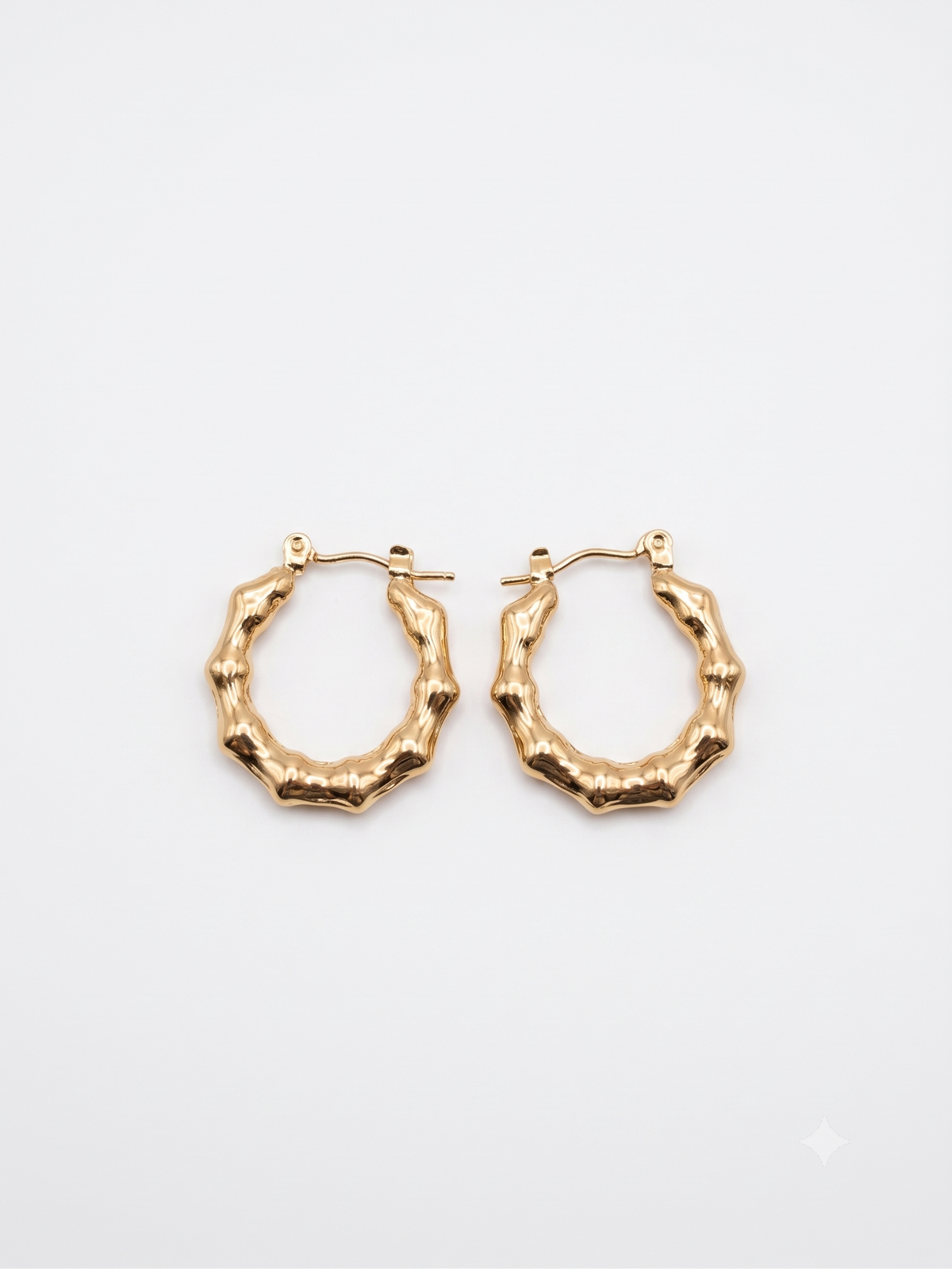 The Isla Bamboo Hoop Earrings