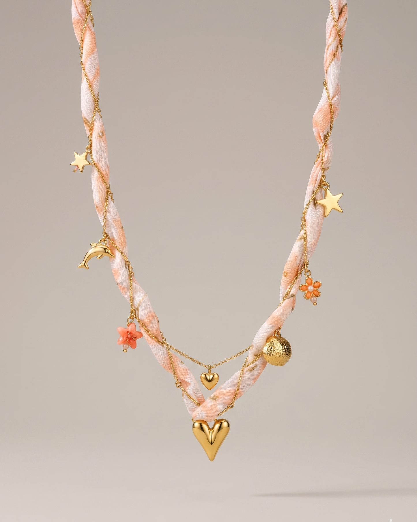 The Riviera Ribbon Charm Necklace