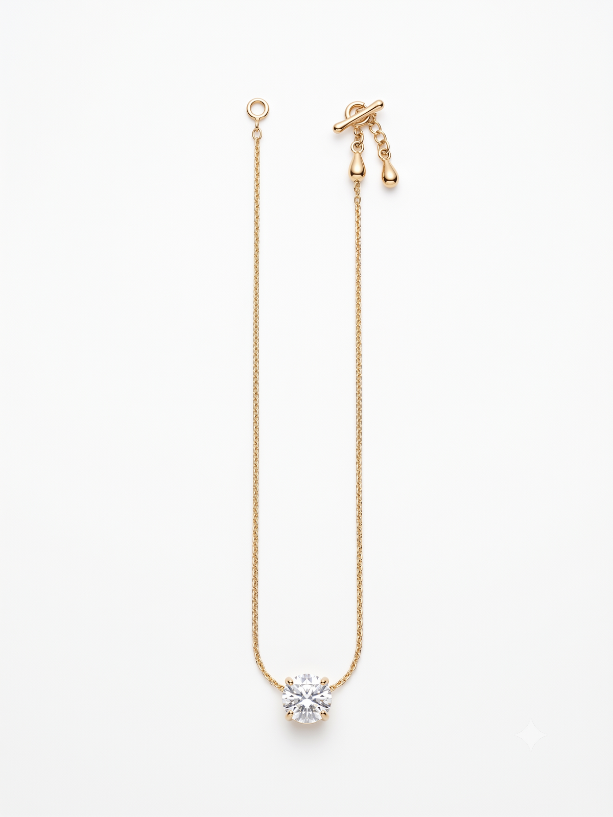 The Elara Solitaire Crystal Necklace