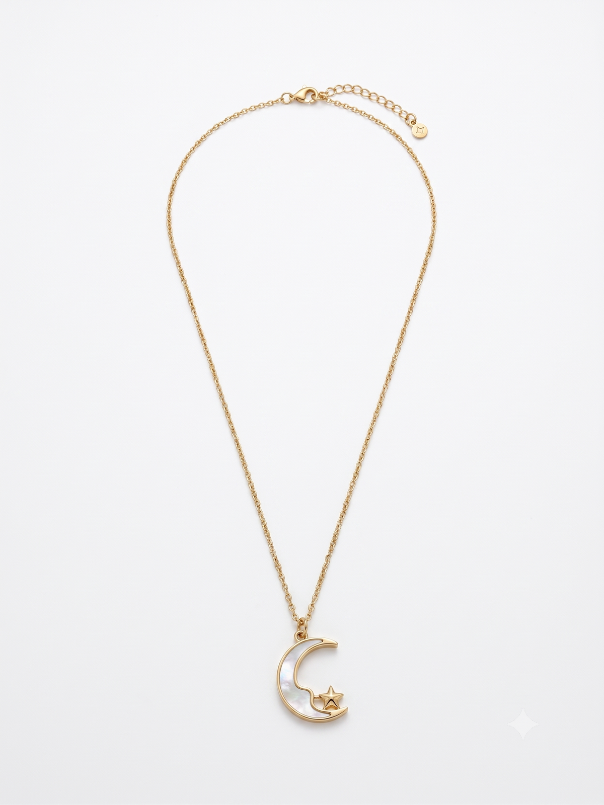 The Selene Mother-of-Pearl Moon Necklace