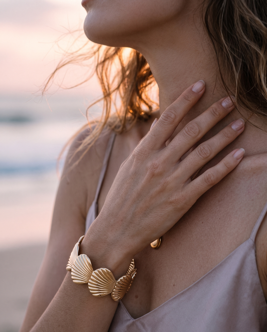 The Liquid Gold Mesh Statement Cuff