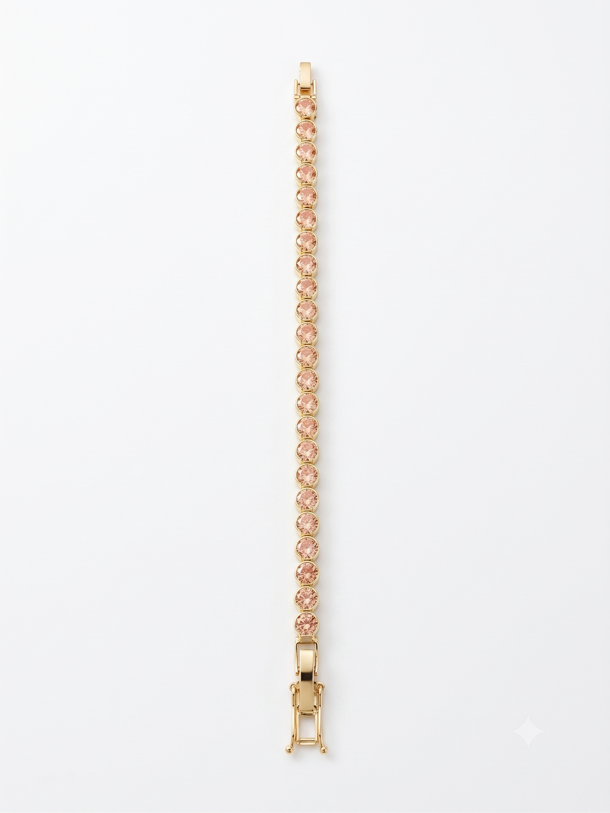 The Rosé Round-Cut Tennis Bracelet