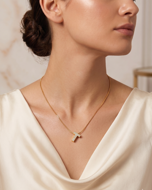 The Signature Pavé Initial Pendant