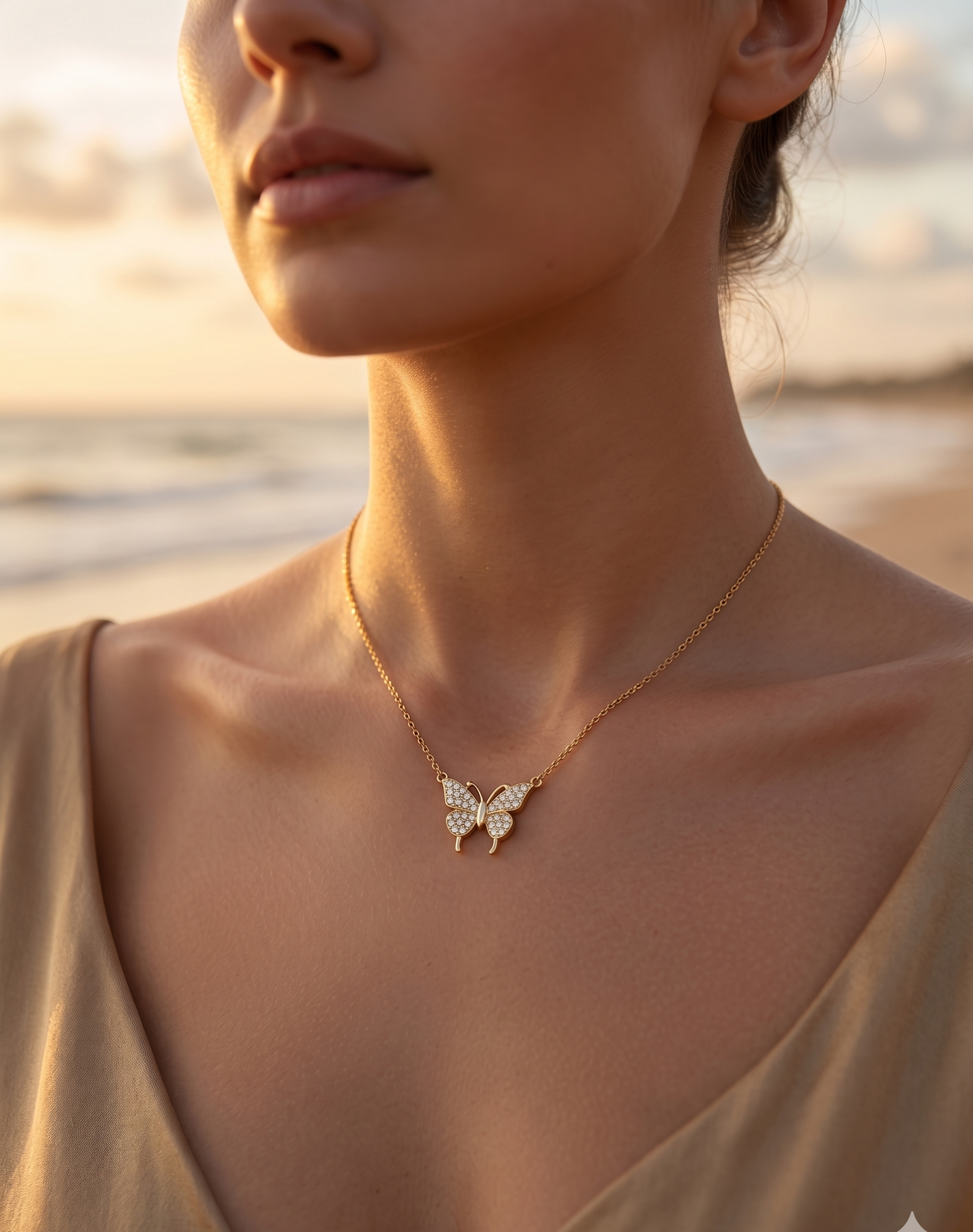 The Mariposa Pavé Pendant