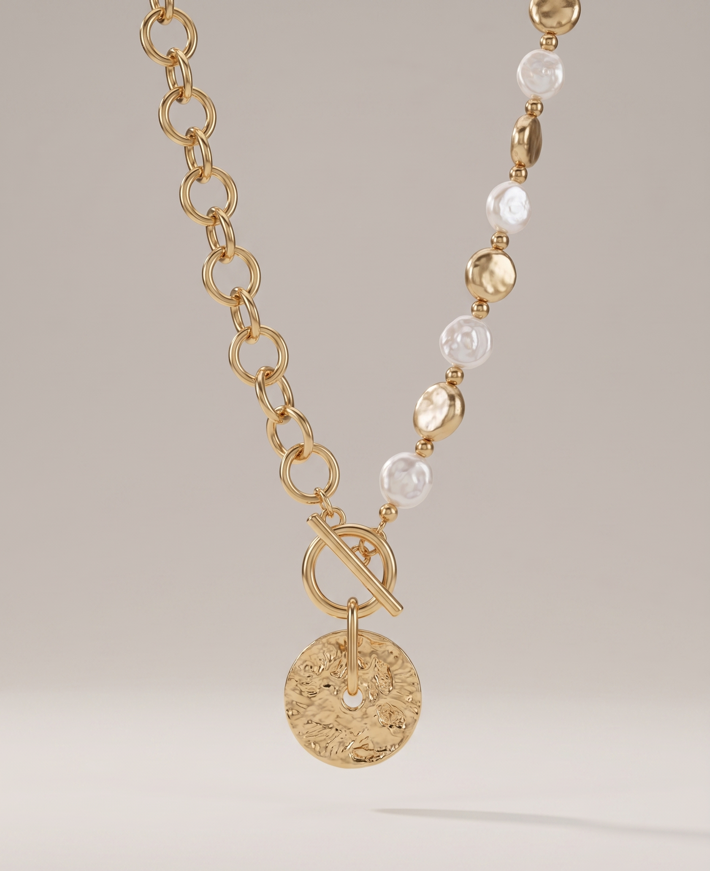 The Aurelia Pearl Toggle Necklace