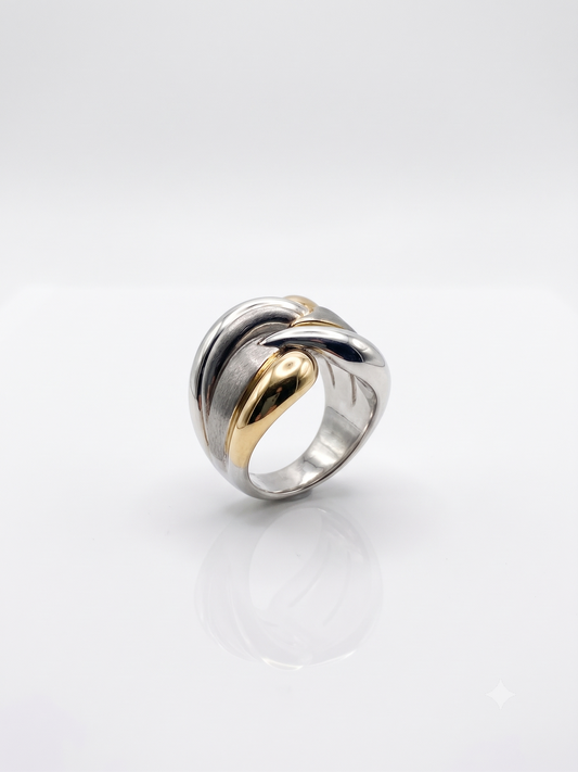 The Calla Intertwined Mixed-Metal Ring