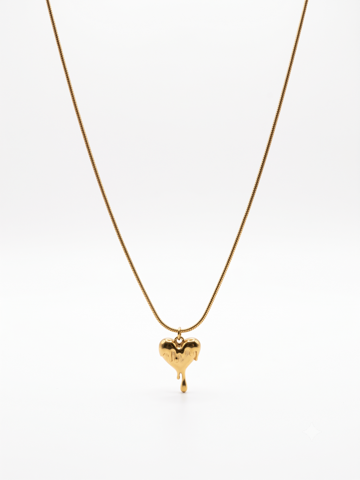Liquid Heart Pendant Necklace