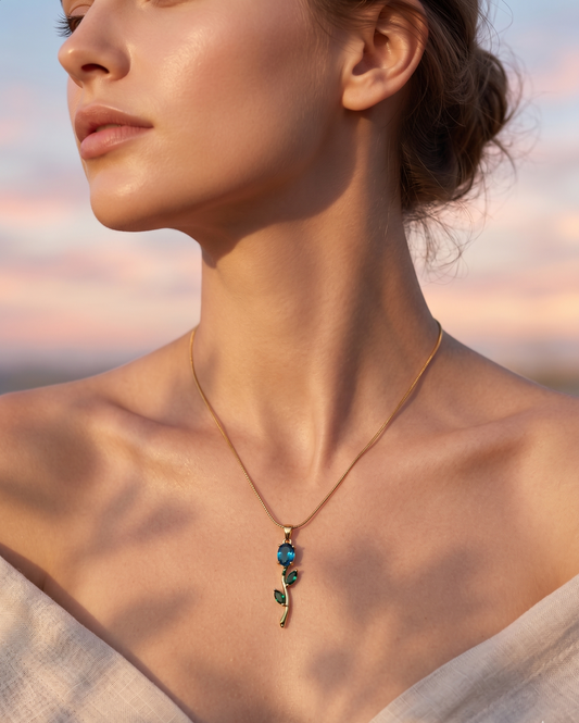 The Azure Bloom Pendant