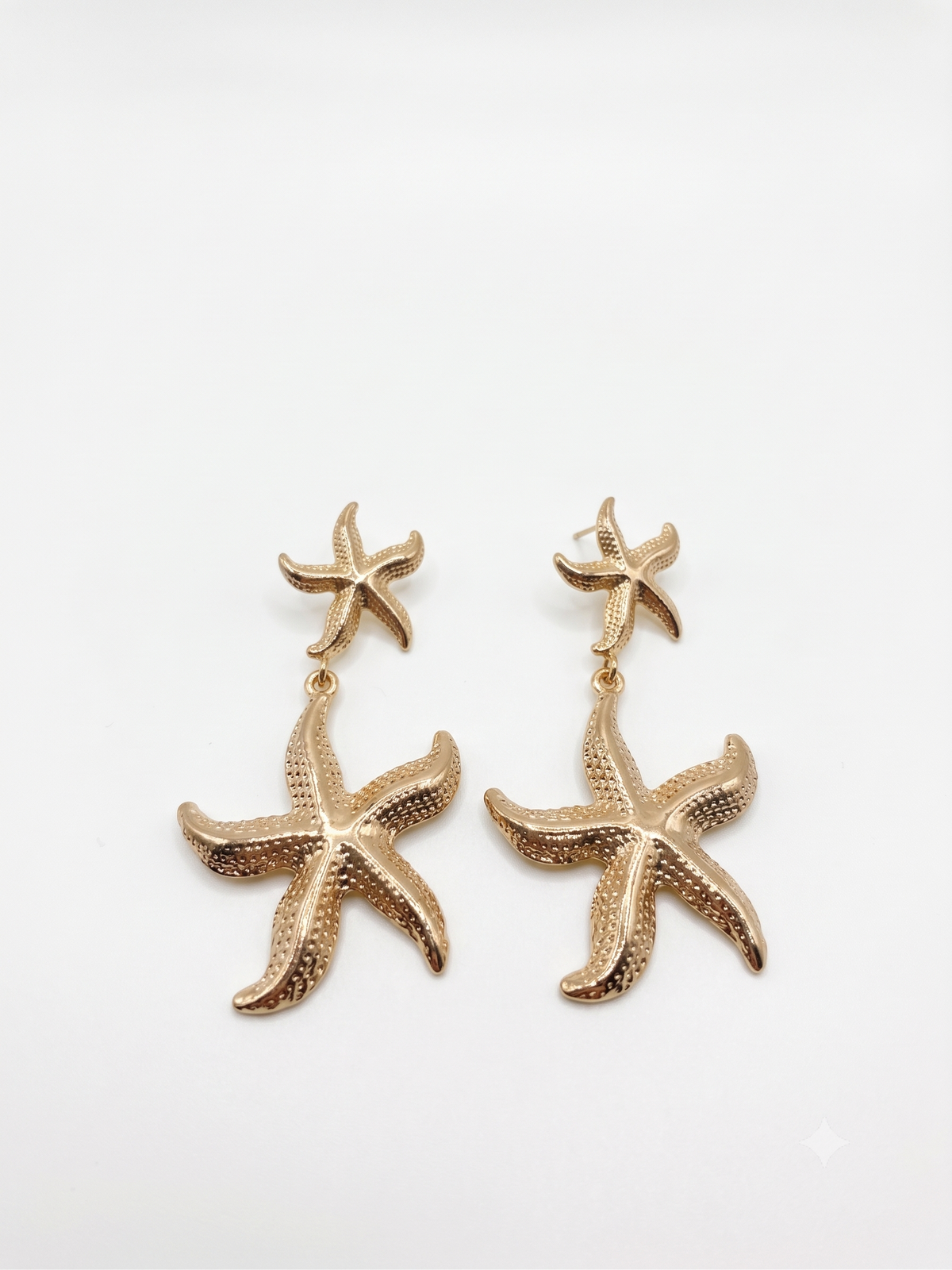 The Aurelia Double Starfish Drop Earrings