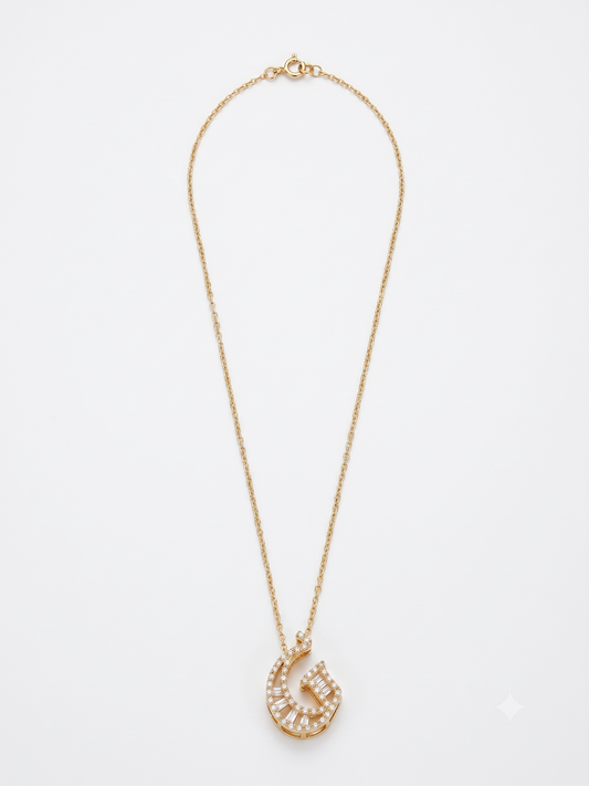 The Deco Baguette Crystal Pendant