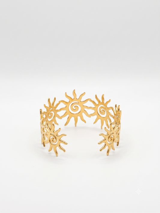 The Solstice Sunburst Statement Cuff