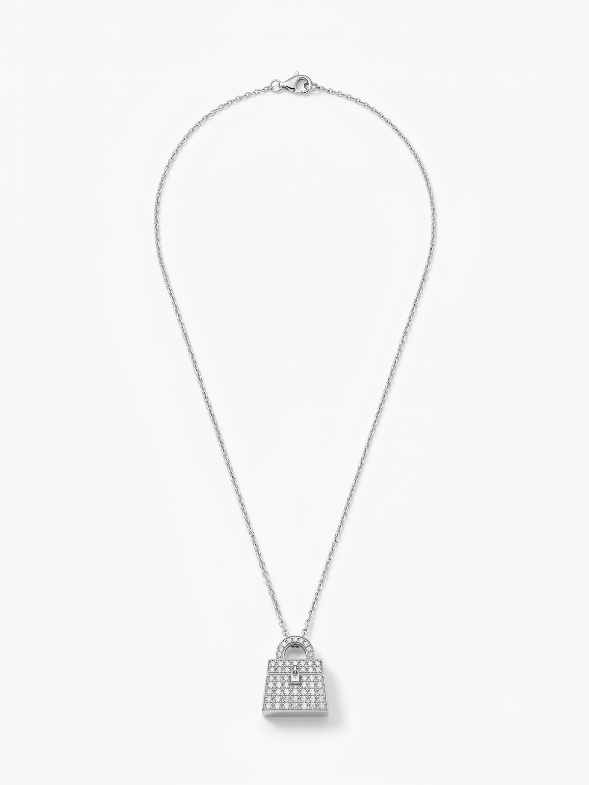 The Harper Pavé Bag Necklace