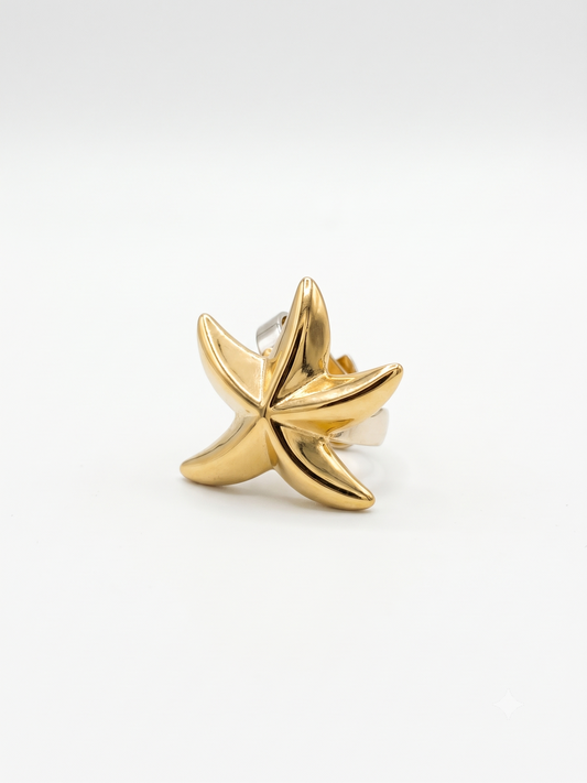The Stella Sculptural Starfish Ring