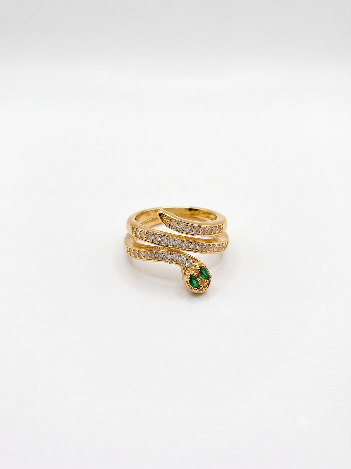 The Serpentine Pavé Wrap Ring